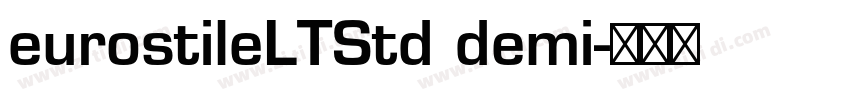 eurostileLTStd demi字体转换